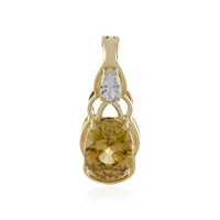 Pendentif en or et Zircon jaune