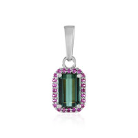 Pendentif en argent et Tourmaline verte de Benedito