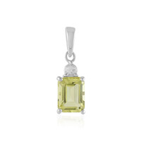 Pendentif en argent et Quartz de l'Ouro Verde