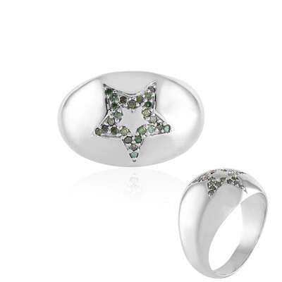 Bague en laiton et Diamant vert I3 (Juwelo Style)