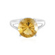 Bague en argent et Citrine