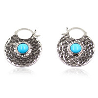 Boucles d'oreilles en argent et Turquoise Sleeping Beauty (Faszination Türkis)