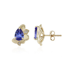 Boucles d'oreilles en or et Tanzanite AAA (de Melo)