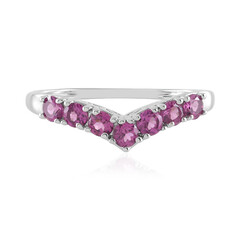 Bague en argent et Grenat Rhodolite