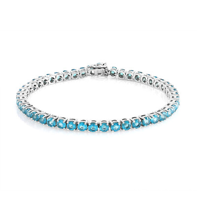 Bracelet en argent et Topaze Paraiba