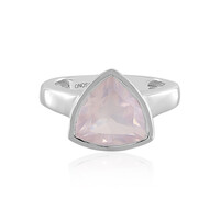 Bague en argent et Quartz rose