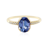 Bague en or et Tanzanite non chauffée