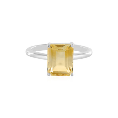 Bague en argent et Citrine multicolore