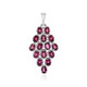 Pendentif en argent et Grenat Rhodolite