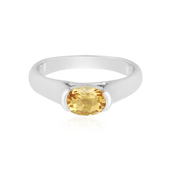 Bague en argent et Béryl jaune