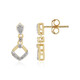 Boucles d'oreilles en argent et Diamant I2 (I)