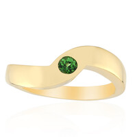 Bague en or et Tsavorite du Kenya AAA