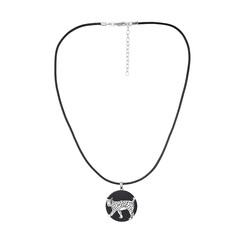 Collier en argent et Agate noire