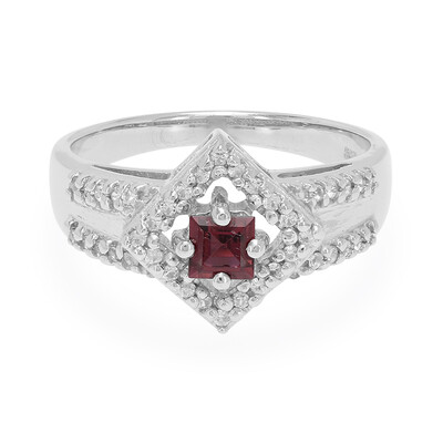 Bague en argent et Grenat Rhodolite