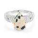 Bague en argent et Jaspe Dalmatien