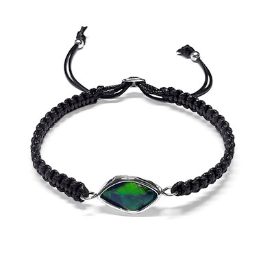 Bracelet en argent et Ammolite