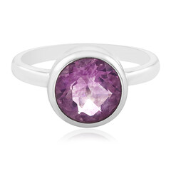 Bague en argent et Fluorite pourpre