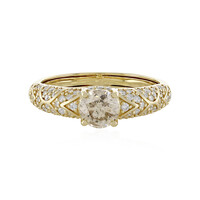 Bague en or et Diamant champagne I2 (de Melo)