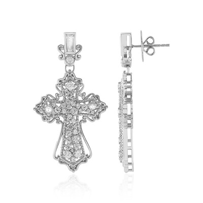 Boucles d'oreilles en argent et Zircon (Dallas Prince Designs)