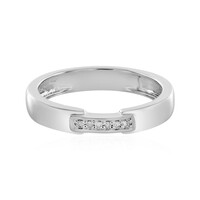 Bague en argent et Diamant I4 (J)