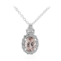 Collier en argent et Morganite