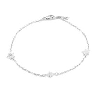 Bracelet en argent et Saphir blanc