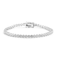 Bracelet en argent et Zircon