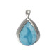 Pendentif en argent et Larimar