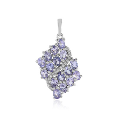 Pendentif en argent et Tanzanite