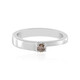 Bague en argent et Diamant chocolat I3