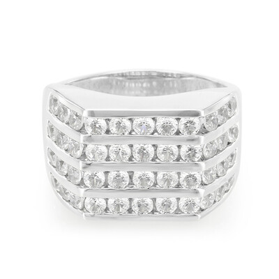 Bague pour homme en argent et Zircon