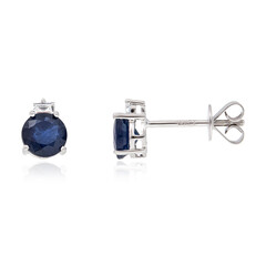 Boucles d'oreilles en or et Saphir bleu de Ceylan (CIRARI)