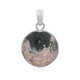 Pendentif en argent et Rhodonite Sulavesi (Bali Barong)