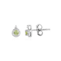 Boucles d'oreilles en argent et Péridot