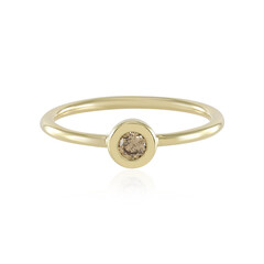 Bague en or et Diamant champagne I3