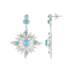 Boucles d'oreilles en argent et Turquoise Sleeping Beauty (Dallas Prince Designs)