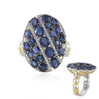 Bague en argent et Saphir bleu (Gems en Vogue)