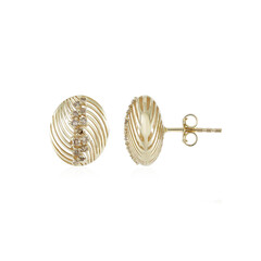 Boucles d'oreilles en or et Diamant champagne I3 (Ornaments by de Melo)