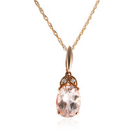 Collier en or et Morganite AAA