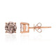 Boucles d'oreilles en or et Morganite AAA