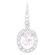 Pendentif en argent et Tourmaline cuprifère rose