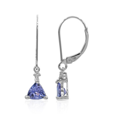 Boucles d'oreilles en or et Tanzanite AAA