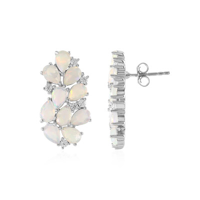 Boucles d'oreilles en argent et Opale Welo