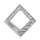 Pendentif en argent et Topaze blanche (MONOSONO COLLECTION)