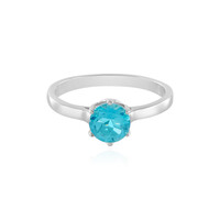 Bague en argent et Topaze Paraiba