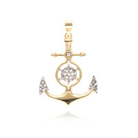 Pendentif en or et Diamant PK (H)