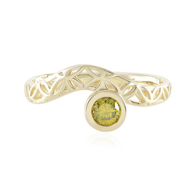 Bague en or et Diamant jaune I2 (Ornaments by de Melo)