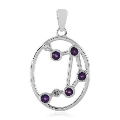 Pendentif en argent et Améthyste (balance)