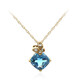 Collier en or et Topaze bleu de Londres