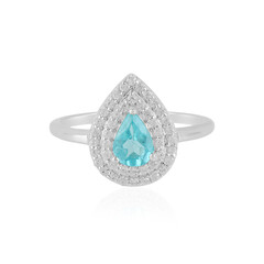 Bague en argent et Apatite bleue